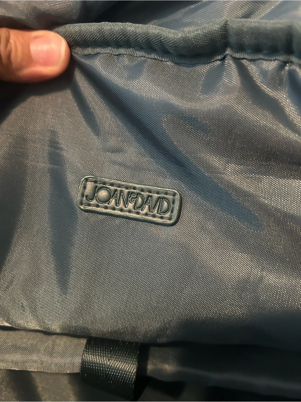 Joan & David Diamond Quilted Puffer Nylon Workbook Backpack